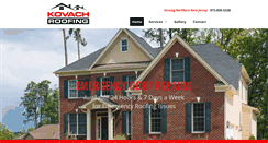 Desktop Screenshot of kovachroofing.com